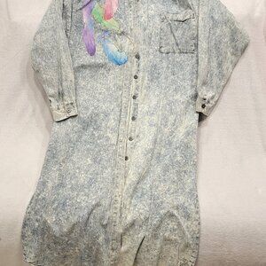 Vintage Torpedo international Southwestern Denim Dress